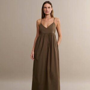 NWT Jenni Kayne Cove Cotton Dress Olive Medium